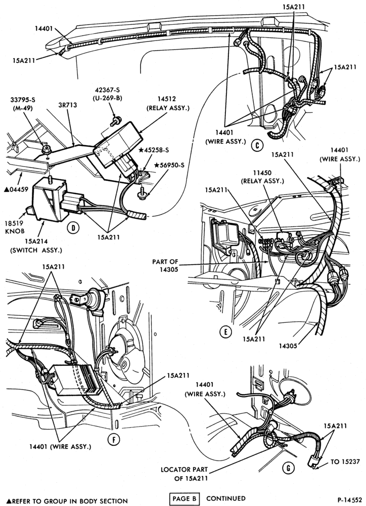 Схема LAMPS-Fog lamps and related parts - Page B-E100/350