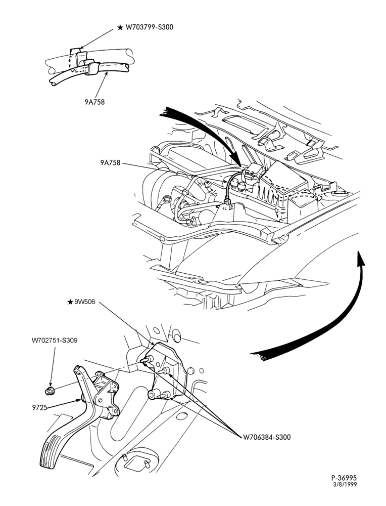Схема 4 CYL. 2.0L - DOHC-Accelerator linkage