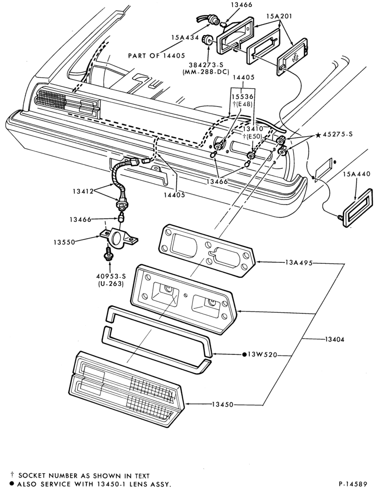 Схема LAMPS-Rear, backup, license plate and body side marker- Pinto