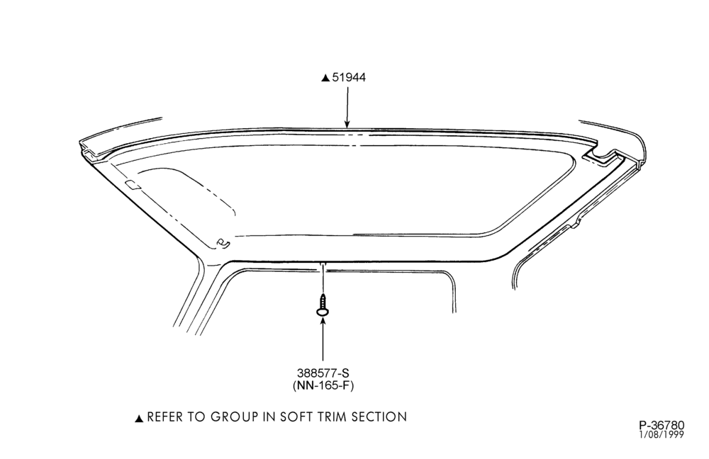 Схема SOFT, INTERIOR TRIM-Roof trim panel-F700/800, FT900
