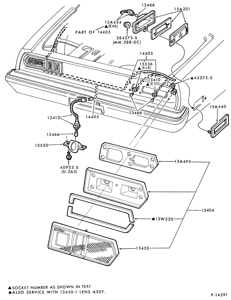 Схема LAMPS-Rear, backup, license plate and body side marker- Bobcat