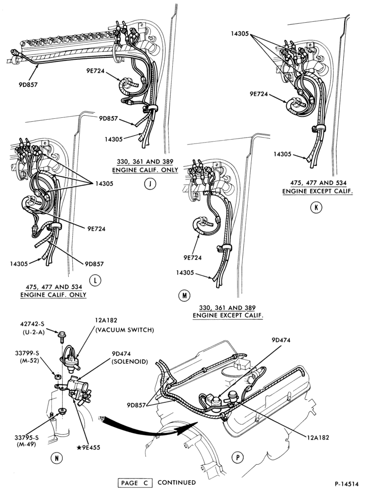 Схема BATTERY CARRIERS-(1980/81)-L-LN-LNT-LT-LTS600/900-8 cyl.-Page C