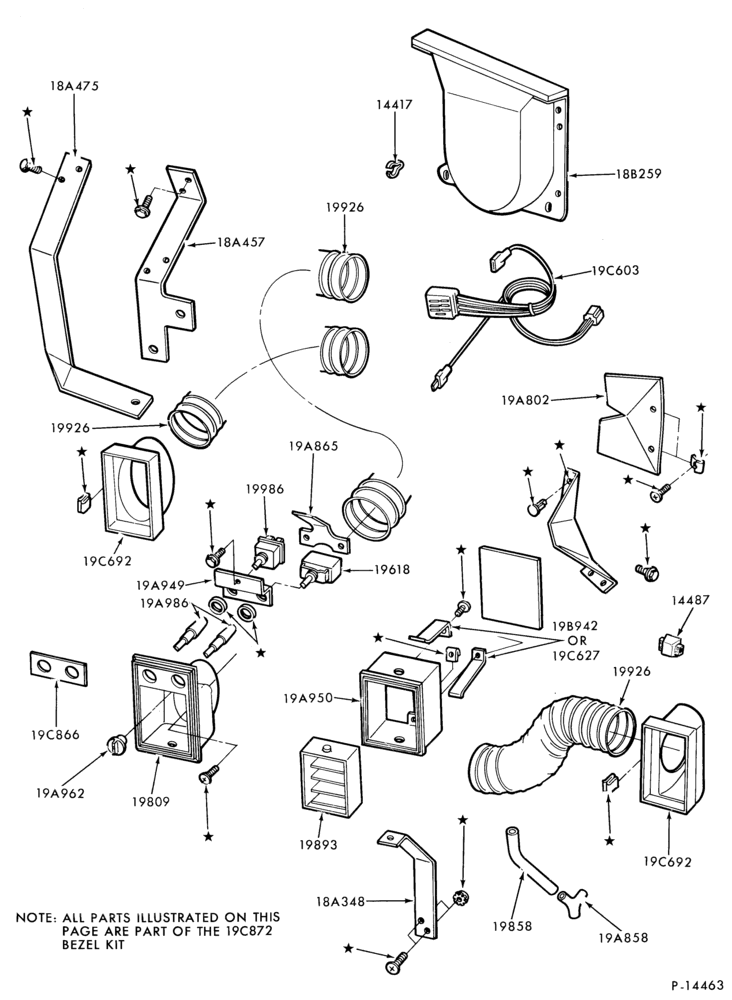 Схема AIR CONDITIONER-Controls and Ducts- hang-on