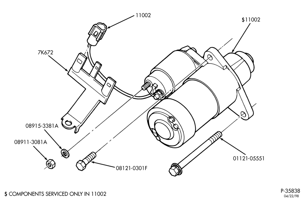 Схема DISTRIBUTOR AND IGNITION SYSTEM-Starter & related parts