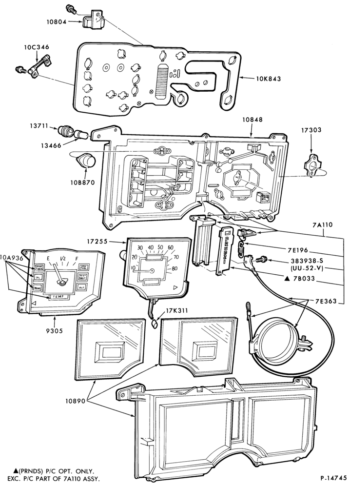 Схема Стартер, IGNITION AND HEADLAMP SWITCHES-Instrument cluster and related parts- Mercury