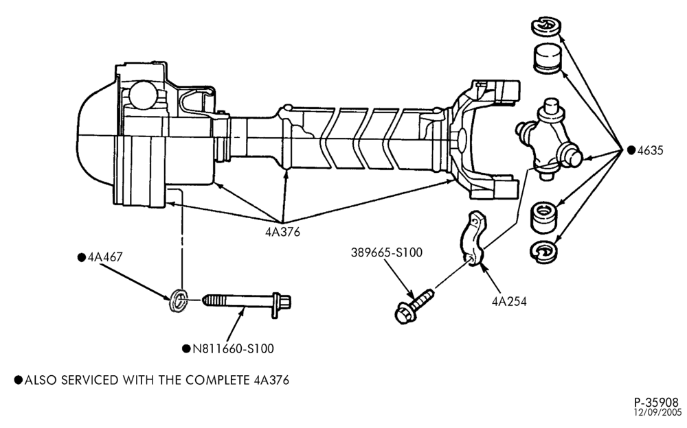 Схема DRIVESHAFT-DRIVESHAFT- Front-B