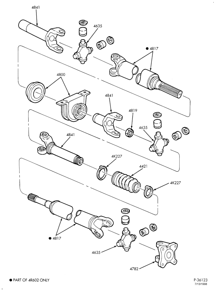 Схема DRIVESHAFT-DRIVESHAFT- driveshafts - 4R70W - 4x2-F150/250