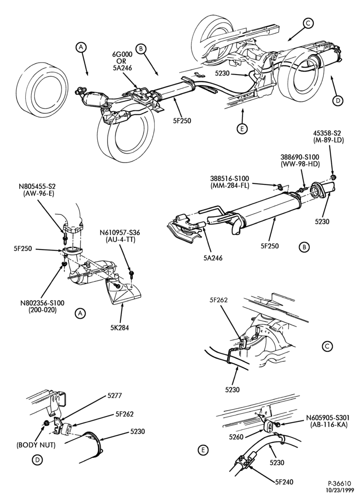 Схема FRONT SPRING AND STABILIZERS-(S,MF) 6 CYL. 3.8L. SINGLE EXHAUST 50 STATES & CANADA