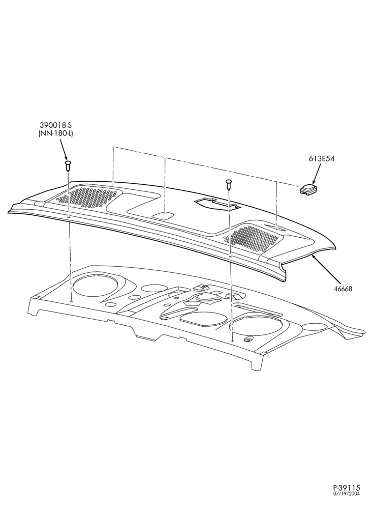 Схема SOFT, INTERIOR TRIM-Interior trim panels - package tray trim panel