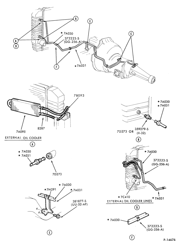Схема C4 TYPE - EXTERNAL PARTS-EXTERNAL PARTS- oil cooling system - typical-A,MA
