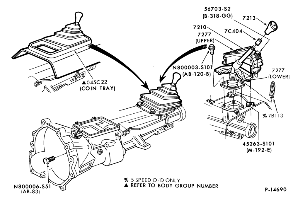 Схема EXTERNAL PARTS-Gearshift mechanism- 5 speed (RAP)-5/S