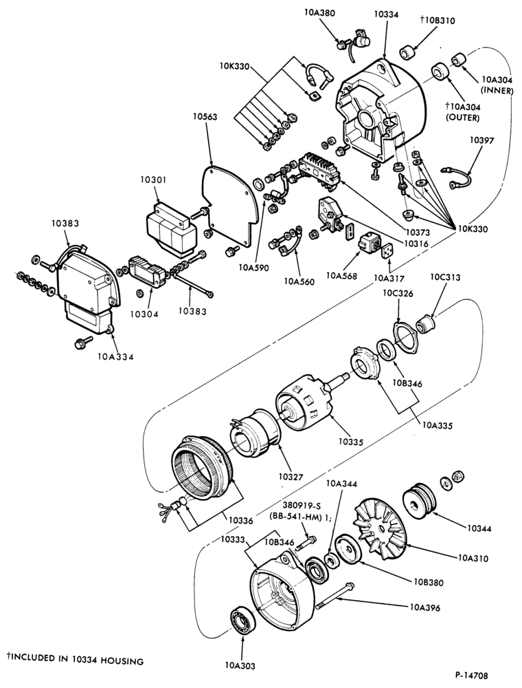 Схема ALTERNATORS-Alternator-Delco Remy-90 amp.