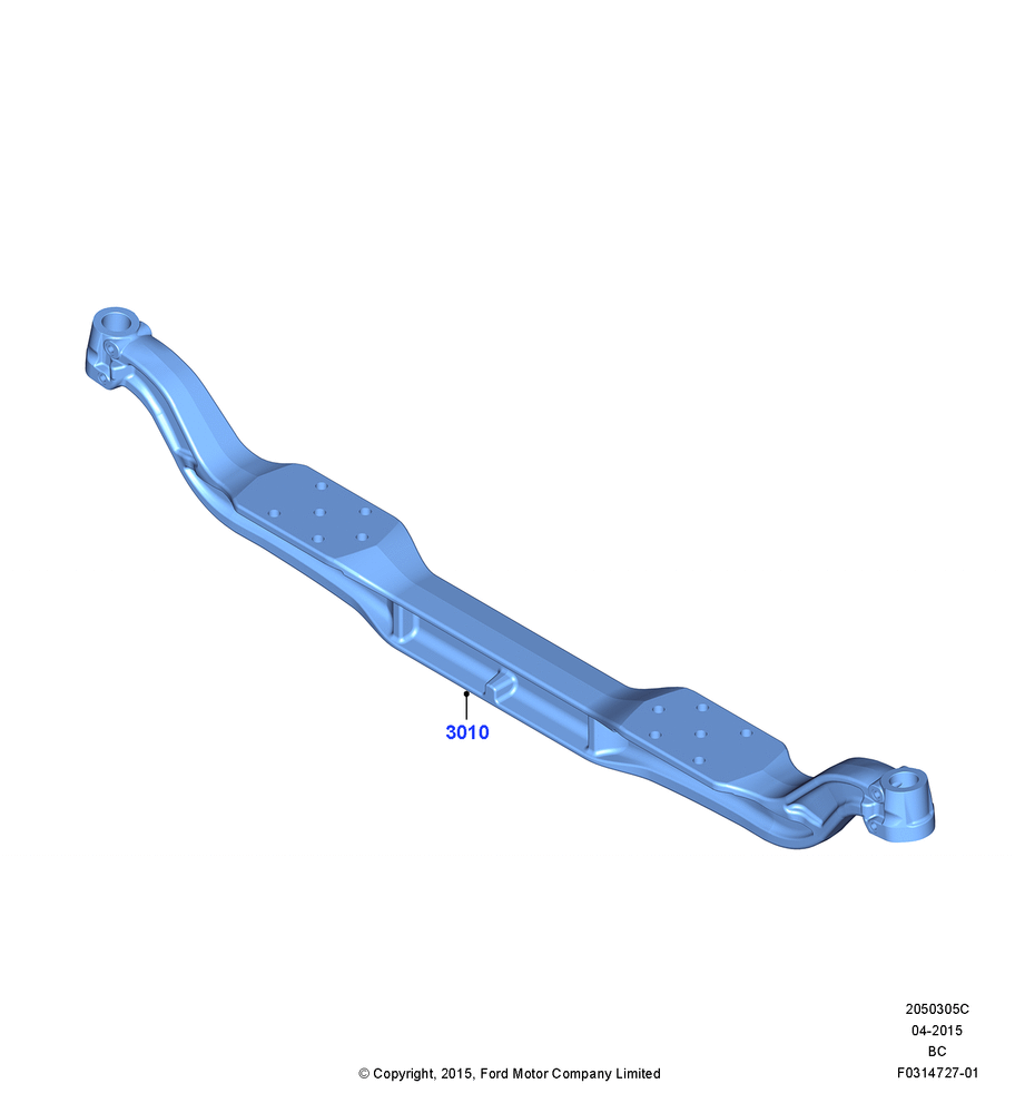 Схема Front Axle Case, With 12,000 LB. Front Axle - Steel; 13.07.2015