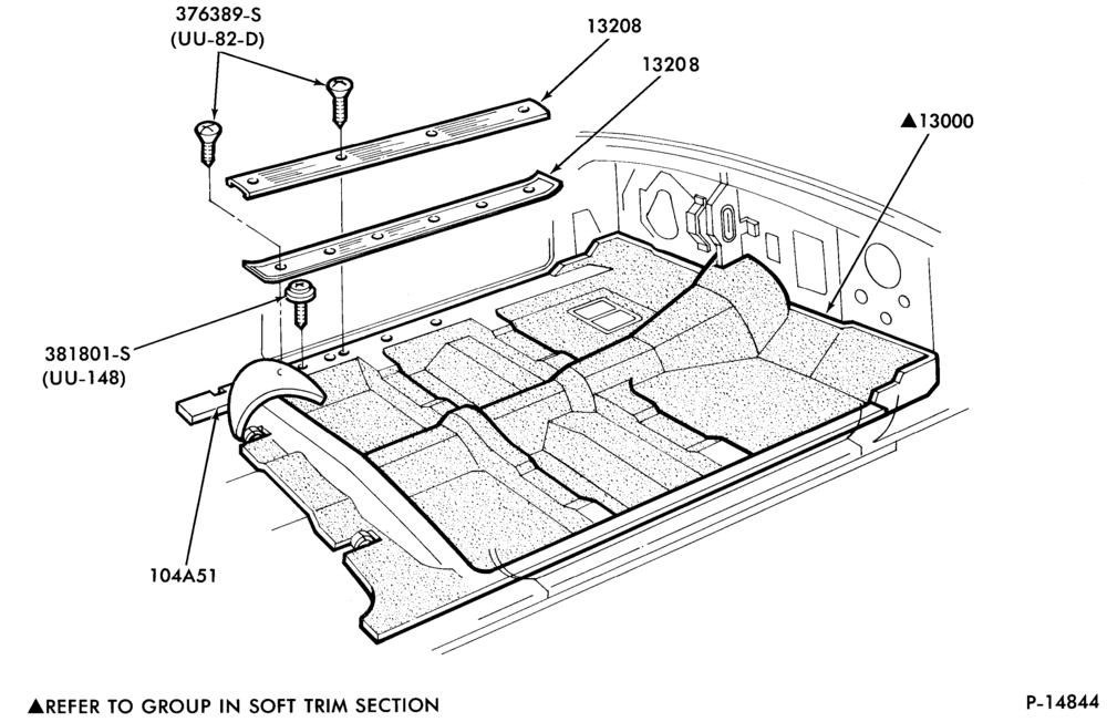 Схема SOFT, INTERIOR TRIM-Interior trim parts  - floor carpets and mats- body type 66