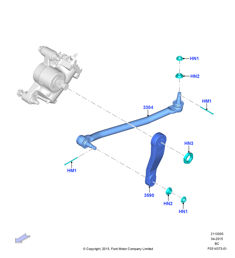Схема Steering Linkage; 13.07.2015
