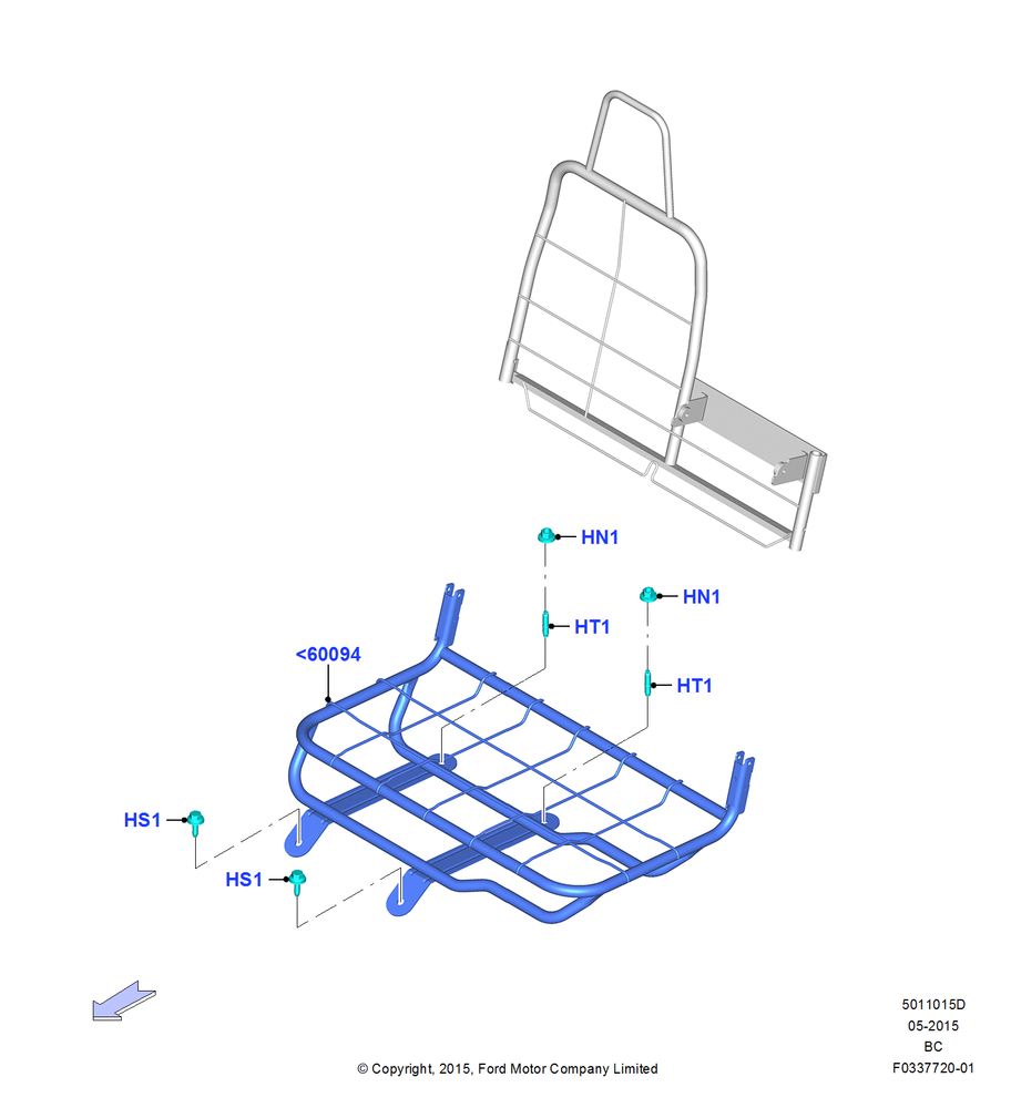 Схема Основание переднего сиденья, With H/B Sngle.Drv & Dual Pass Seat, With Single Drv.H/B & Pass L/B Seat, With Sngle.L/B Dvr/Dual L/B Pass.St, Passenger, 70% Seat; 13.07.2015