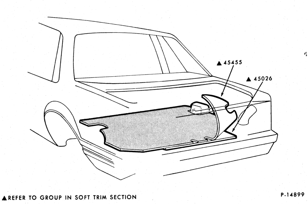 Схема SOFT, INTERIOR TRIM-Luggage compartment trim - body type 66 Mustang