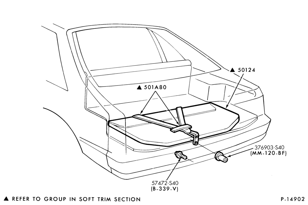 Схема SOFT, INTERIOR TRIM-Luggage compartment trim - roof container - body type 61