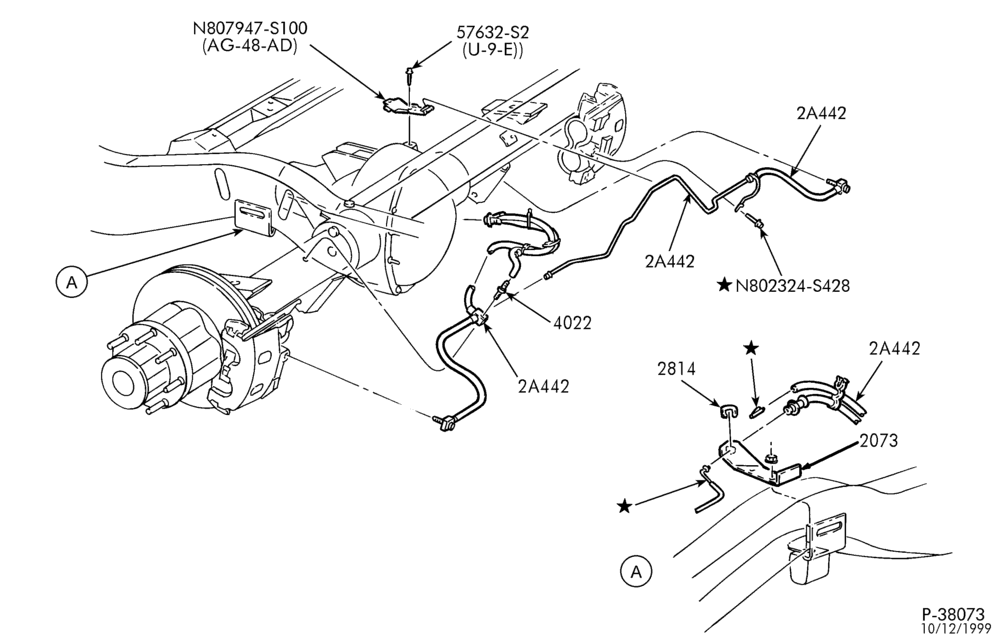 Схема BRAKES-Brake system - with rear disc-E350/450