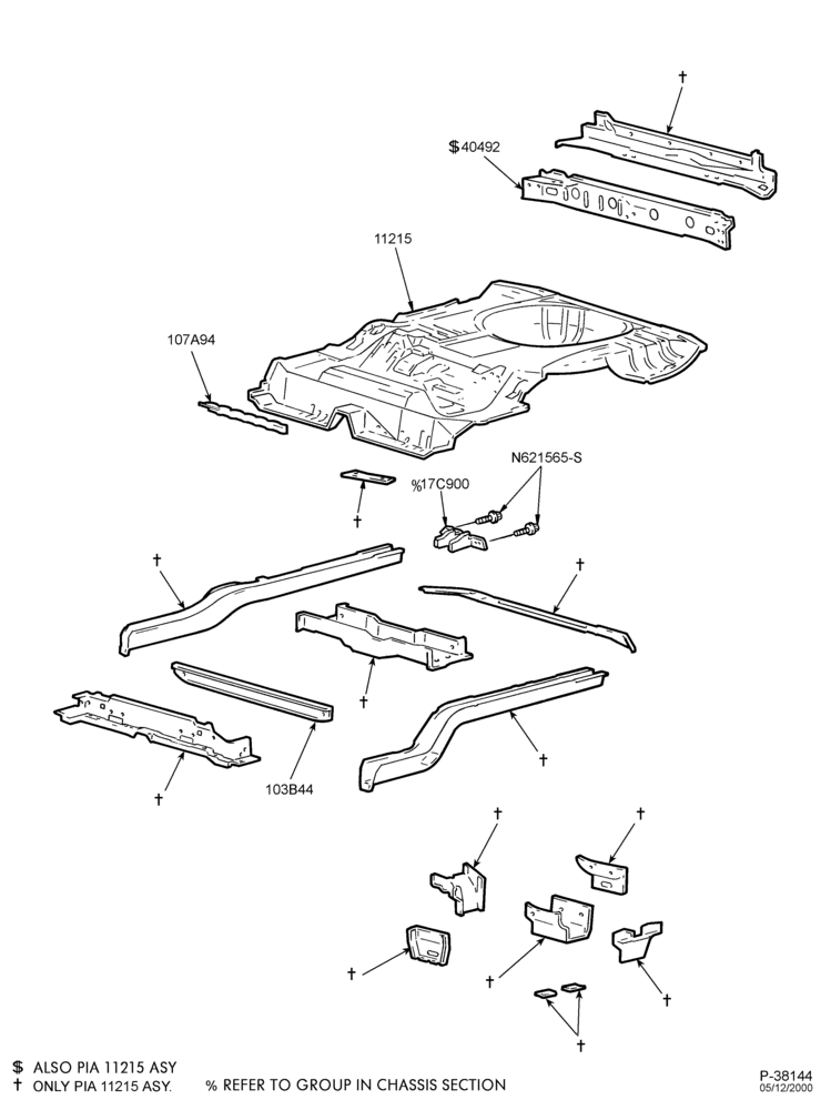 Схема SHEET METAL-74 - lower body - rear floor pan