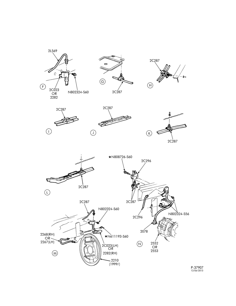 Схема BRAKES-Disc brake system - B/T 54 - with anti-lock - Page B