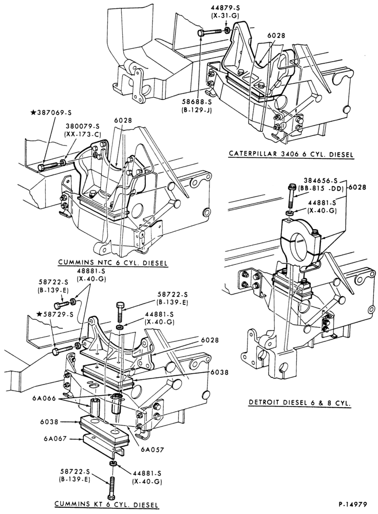 Схема 8 CYL. 9.3L (568 C.I.D.) DIESEL - DETROIT-(front-upper)-CL-CLT900