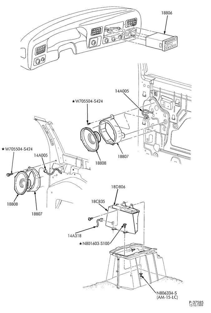 Схема RADIOS-Radio, speakers & wiring-L1