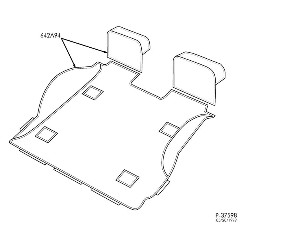 Схема SOFT, INTERIOR TRIM-Cargo liner & seat back covers-TN