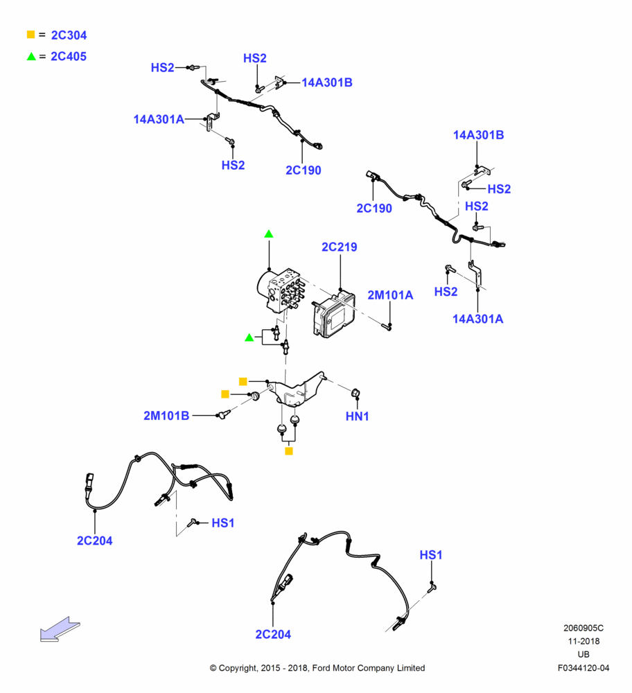 Схема Антиблокировочная система (ABS); 04.05.2015–03.03.2019
