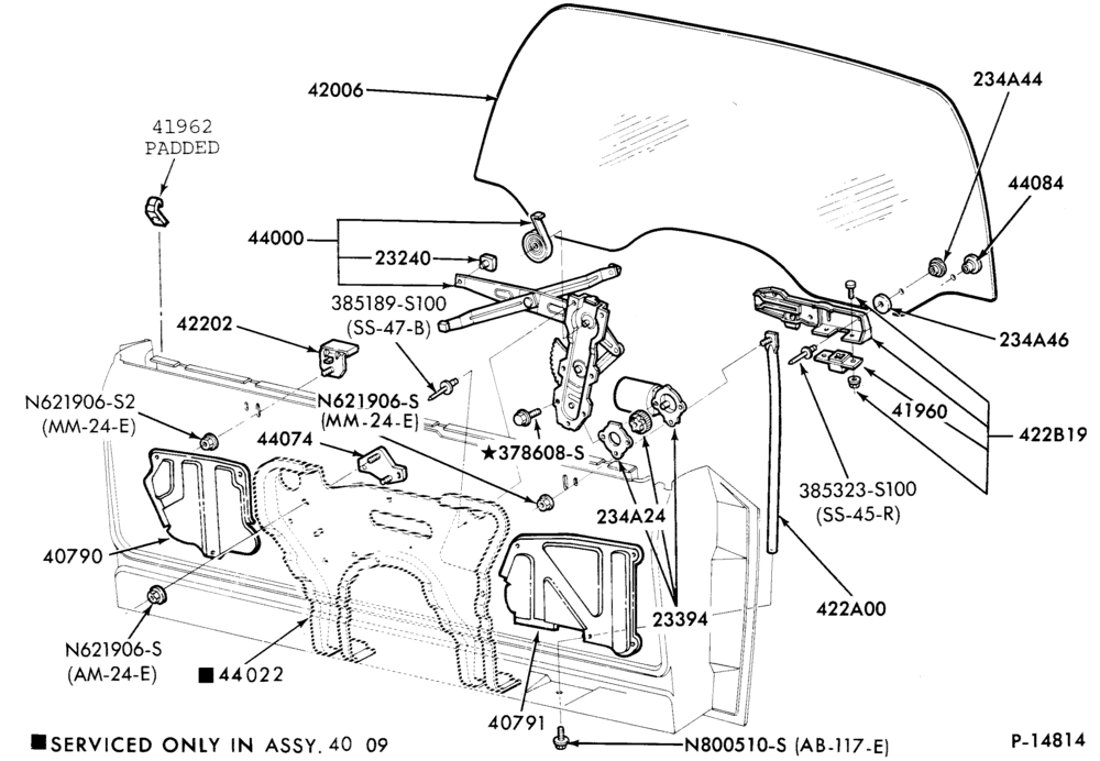 Схема ROOF-Tailgate parts - window mechanism - body type 74