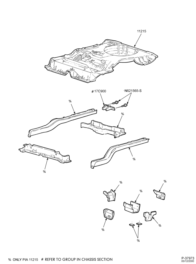 Схема SHEET METAL-54 - lower body - rear floor pan