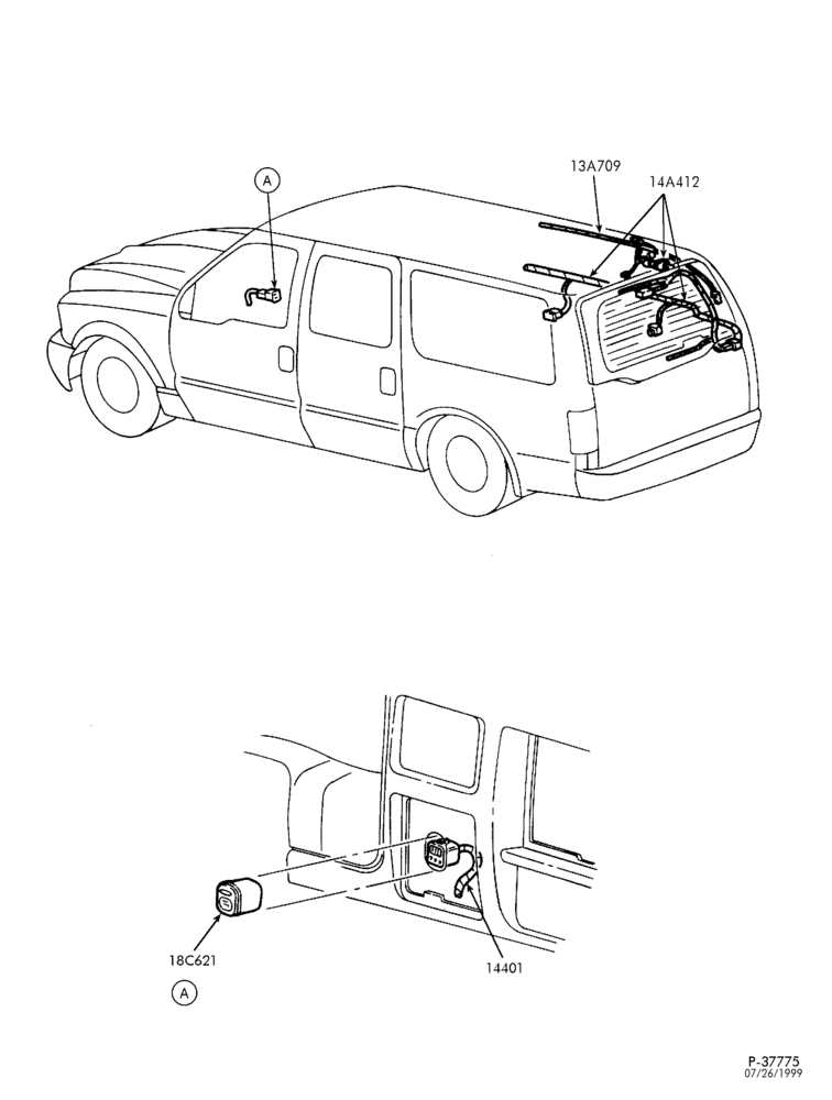 Схема AIR CONDITIONING-Heated back window (defroster) controls & wiring-L1