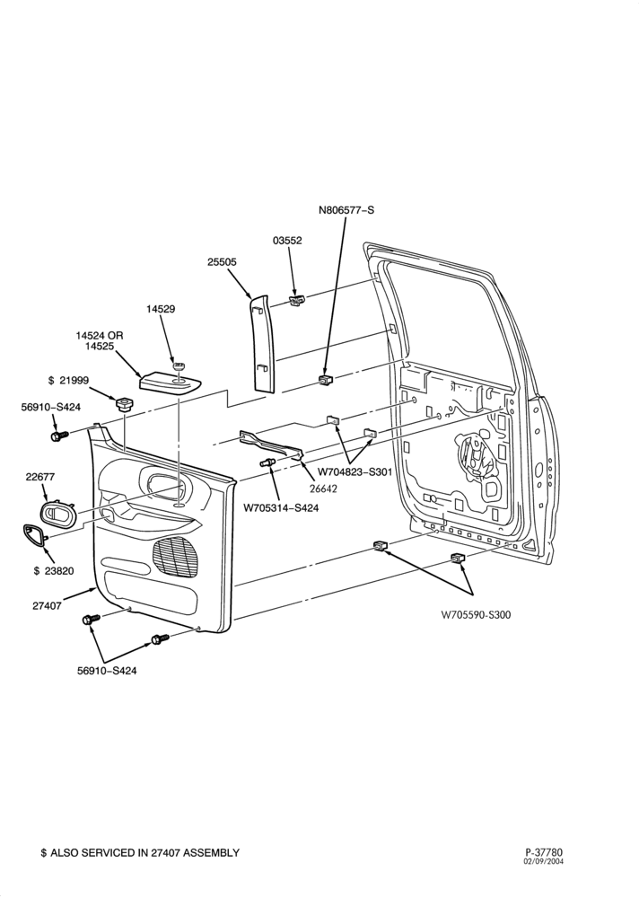 Схема SOFT, INTERIOR TRIM-Interior trim - door trim - rear - SuperCrew-F150