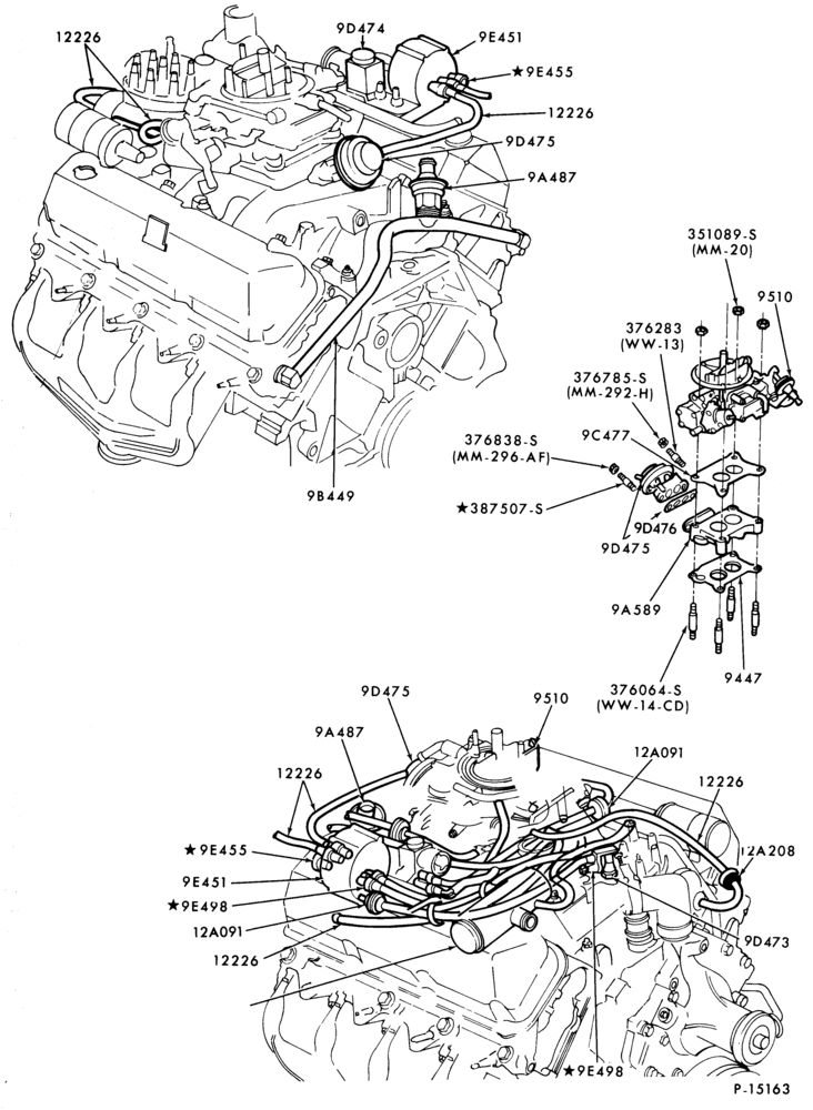 Схема 8 CYL. 7.8L, 8.8L (477, 534 C.I.D.) GAS-C-CT-L-LNT-LT-LTS900