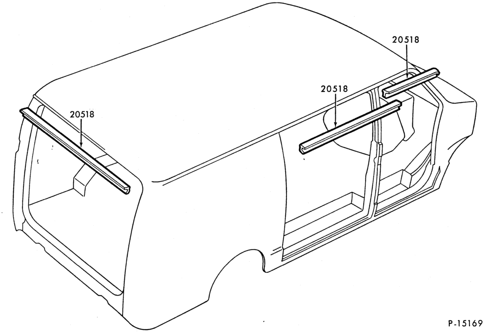 Схема DOORS AND WINDOWS-Weatherstrips - door openings-All