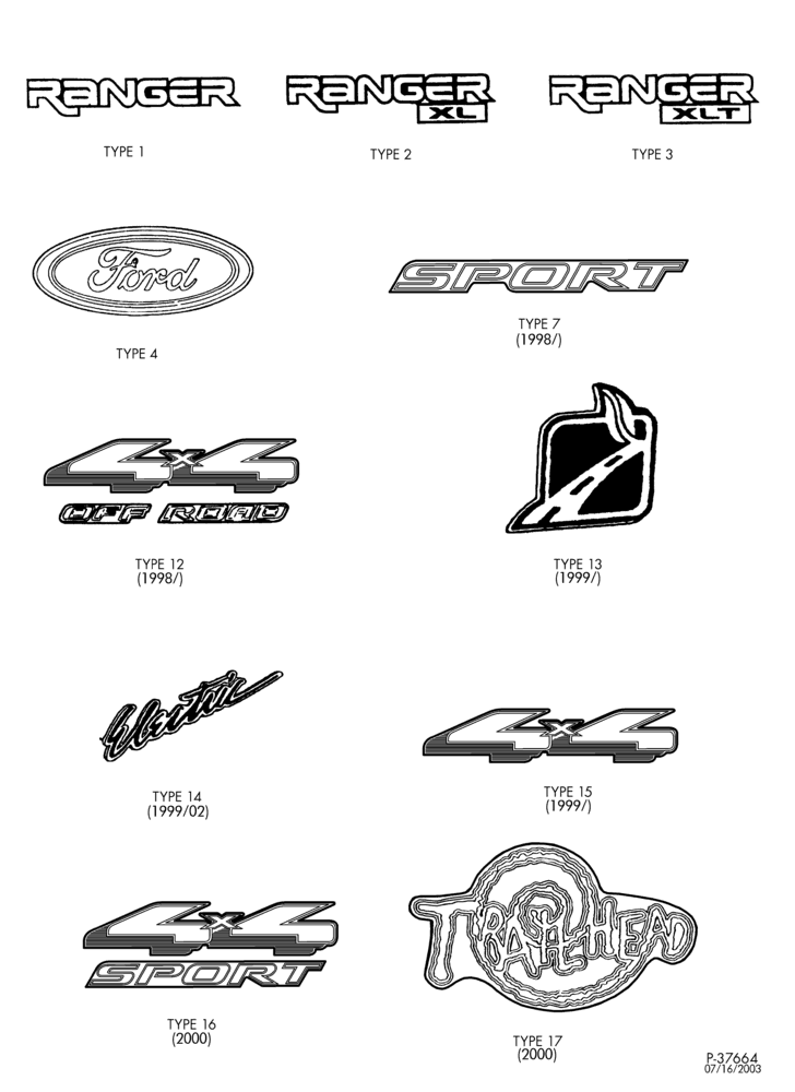 Схема NAME PLATES (PAGE 1 0F 2)