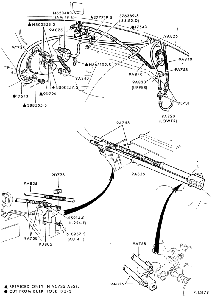 Схема 6 CYL. 3.3L (200 C.I.D.)-Speed control and related parts - engine compartment