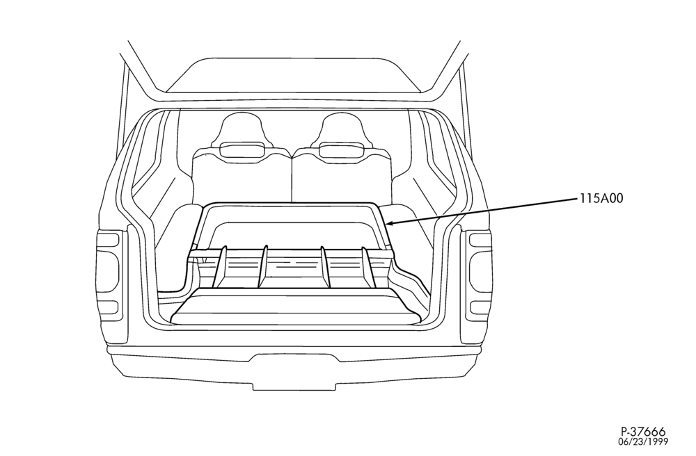 Схема SOFT, INTERIOR TRIM-Cargo organizer kit - stowage-L1