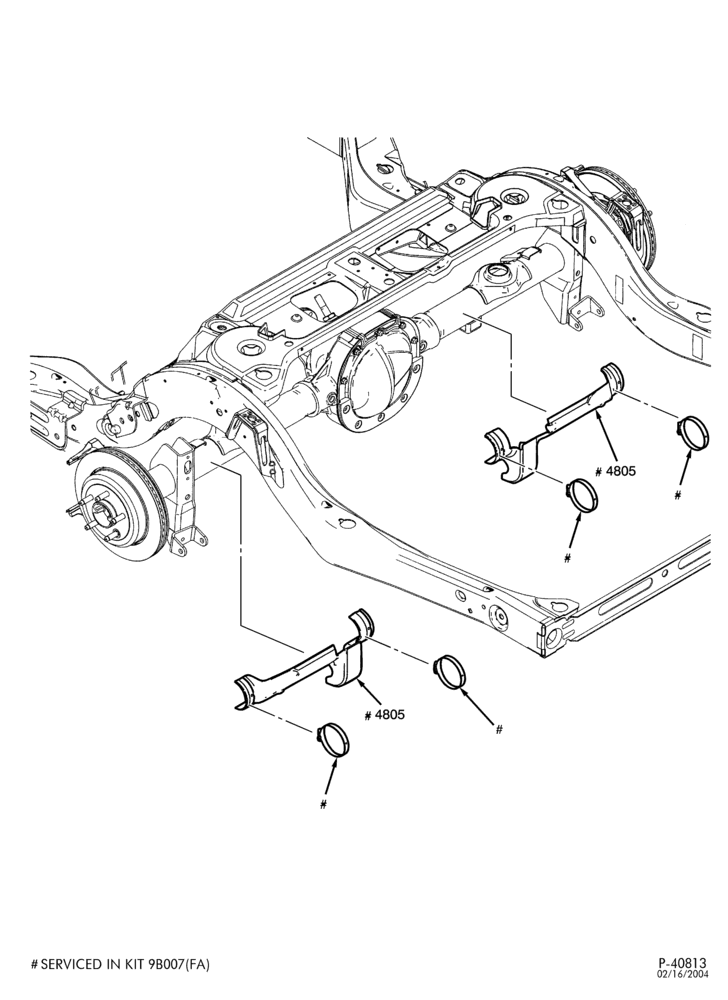 Схема REAR AXLE-REAR AXLE SHIELDS - Police