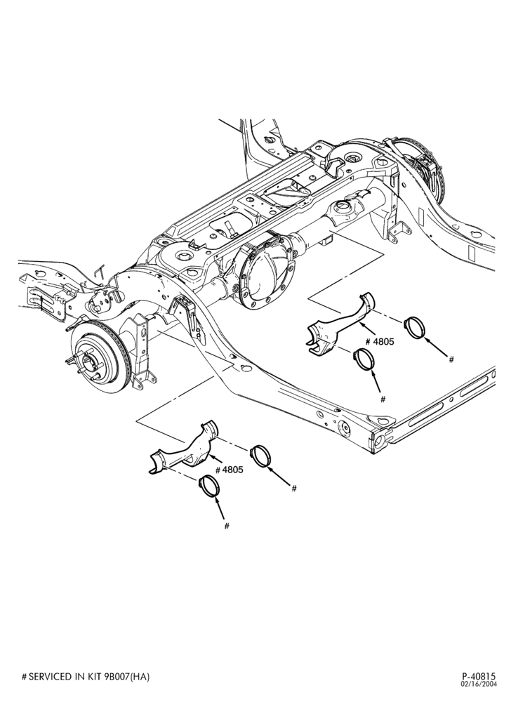 Схема REAR AXLE-Rear axle shields - Police