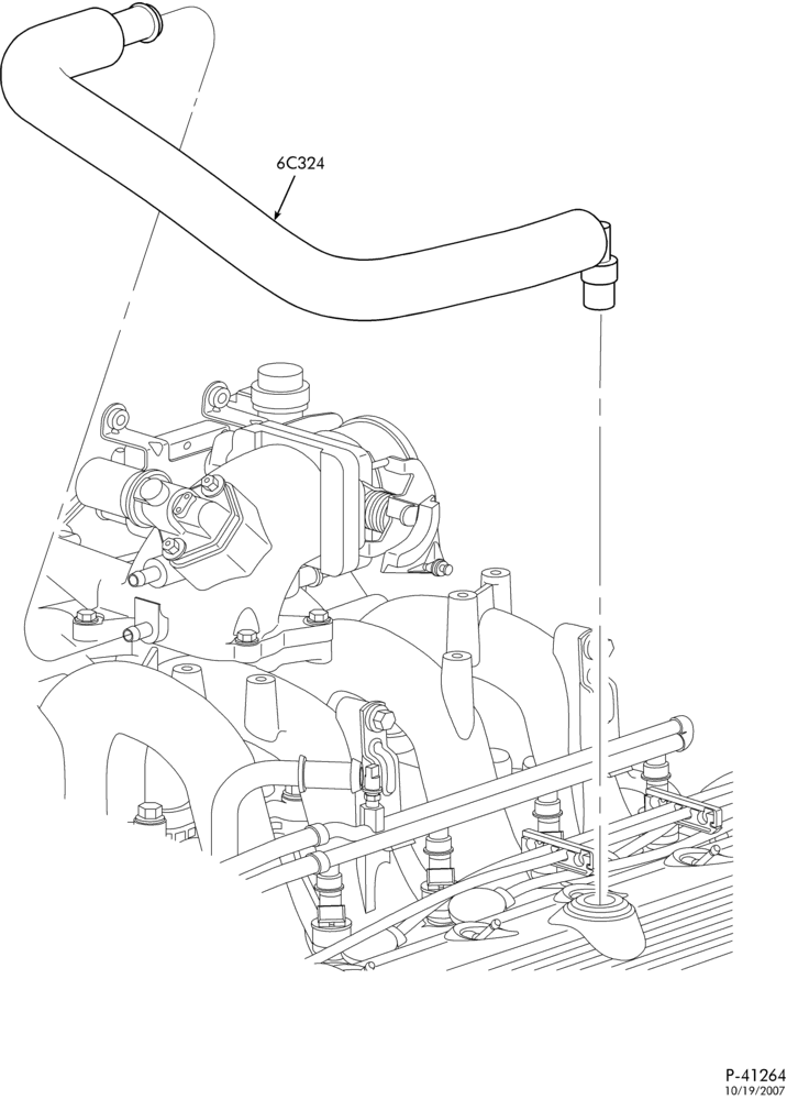 Схема 8 CYL. 4.6L-Emission control crankcase-E150