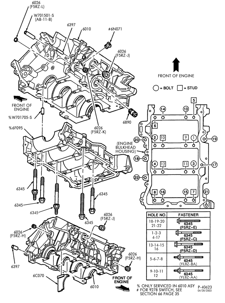 Схема 6 CYL. 3.0L - DOHC-Cylinder block & related parts