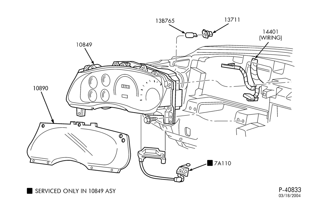 Схема Генератор, INSTRUMENT CLUSTER, BATTERY-Instrument cluster - E150/350 & E(Super Duty)