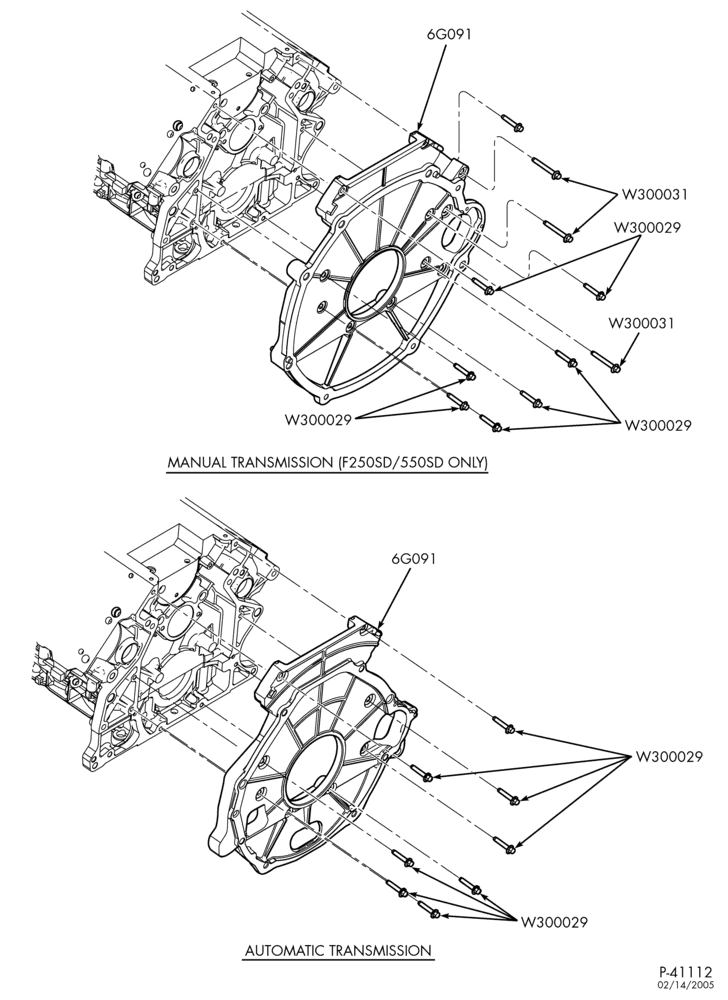 Схема 8 CYL. 6.0L - DIESEL-Rear crankcase cover-L1