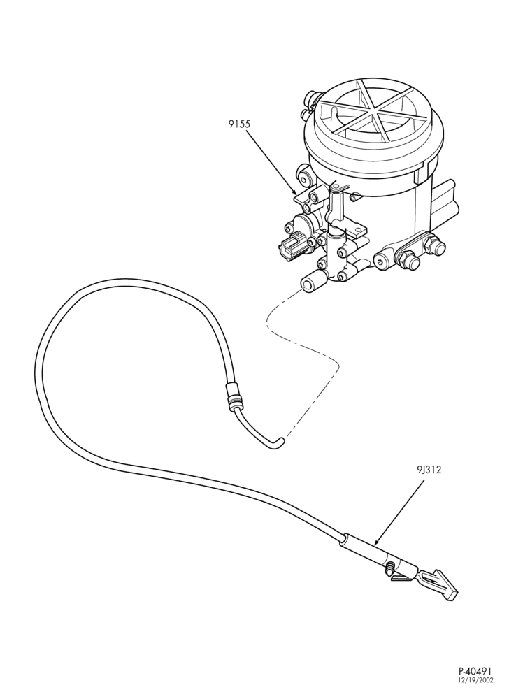 Схема 8 CYL. 7.3L - DIESEL-Water drain remote cable