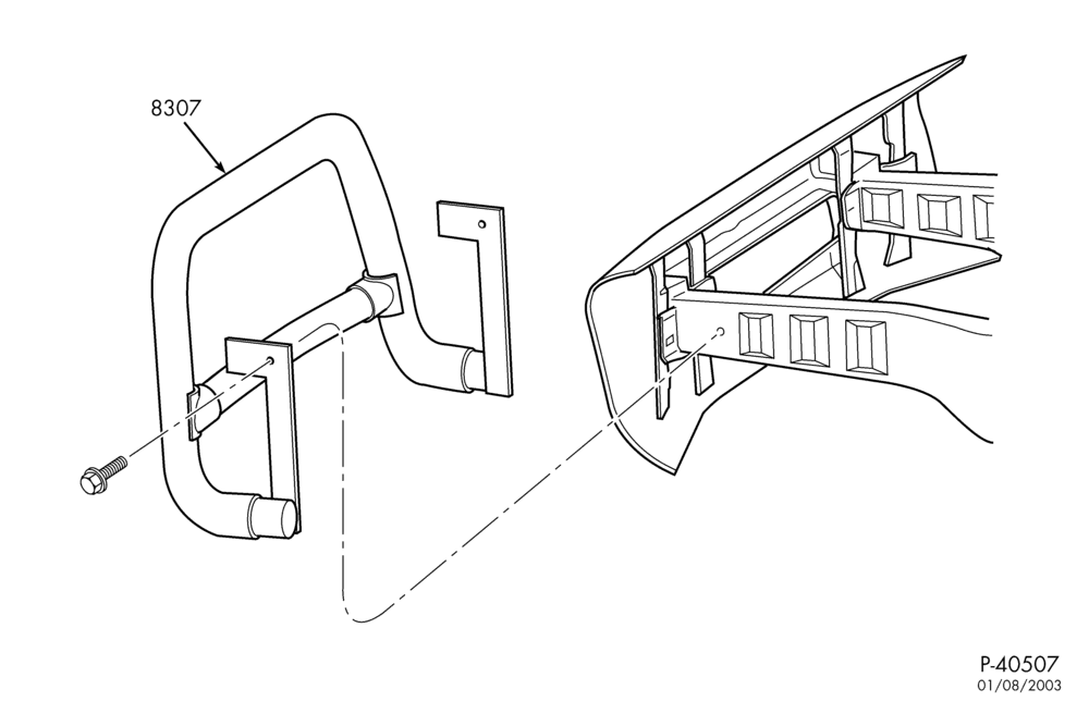 Схема Радиатор, GRILL AND COOLING-Accessory bull bar-F150(Supercrew)