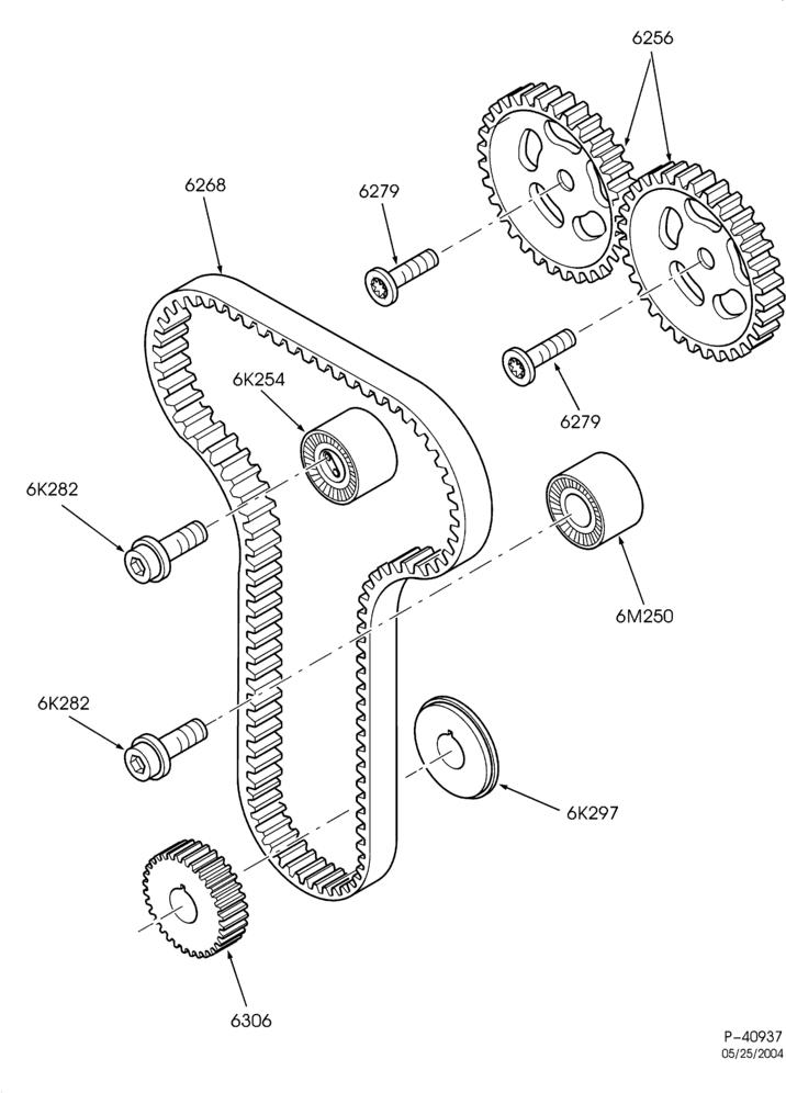 Схема 4 CYL. 2.0L - DOHC-Timing gear & related parts