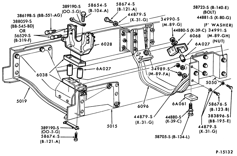 Схема 8 CYL. 6.1L AND 7.0L (370 AND 429 C.I.D.) GAS-(front and rear)-L-LN-LNT- LT-LTS800