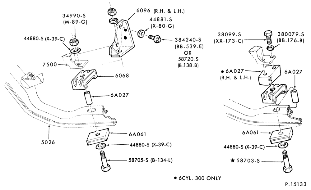 Схема 8 CYL. 6.1L AND 7.0L (370 AND 429 C.I.D.) GAS-(rear)-C-CT-F-FT-LN600/800