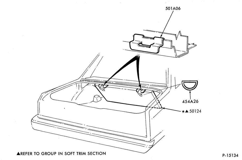 Схема SOFT, INTERIOR TRIM-Luggage compartment trim  - roof container- body type 66